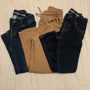 5T Jeans / Khaki Boys Cat & Jack Pants Bundle